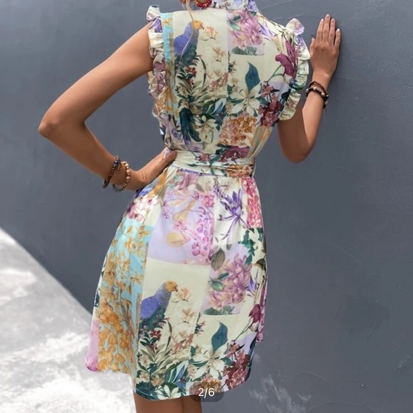 Colorful button down dress - Picture 2 of 4